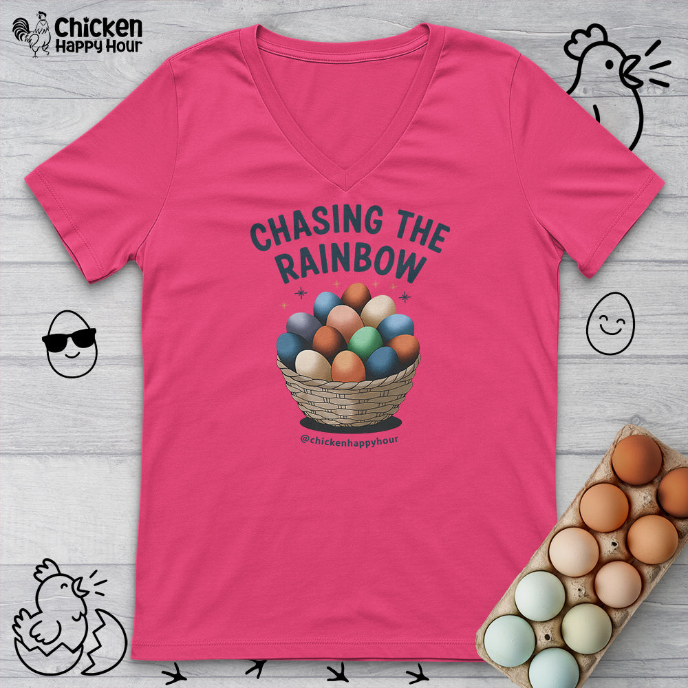 Chasing the Rainbow V-Neck Tee