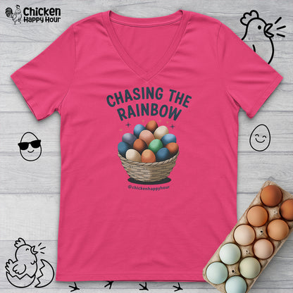 Chasing the Rainbow V-Neck Tee