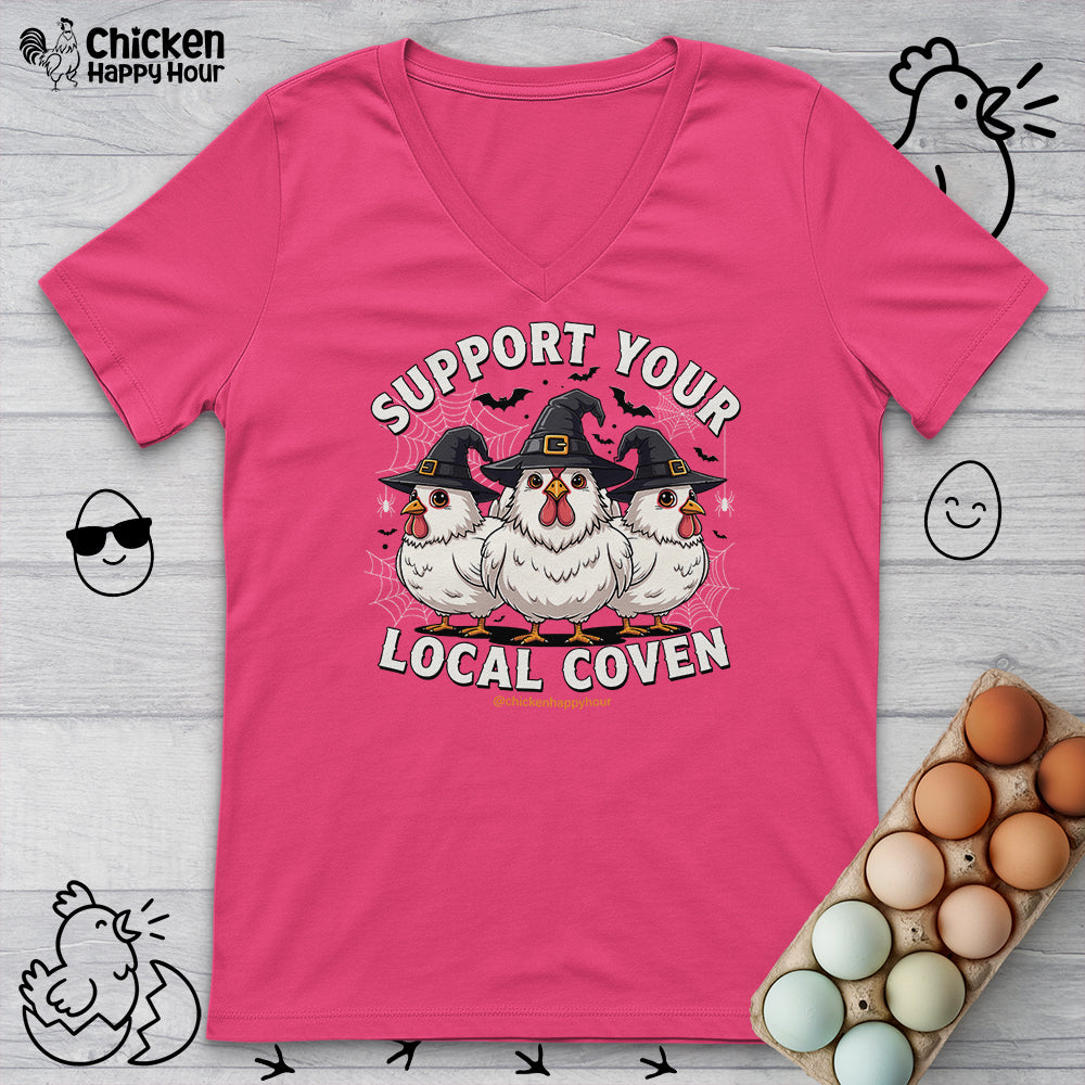 Support Your Local Coven V-Neck Tee