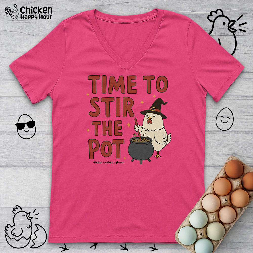 Time To Stir the Pot V-Neck Tee