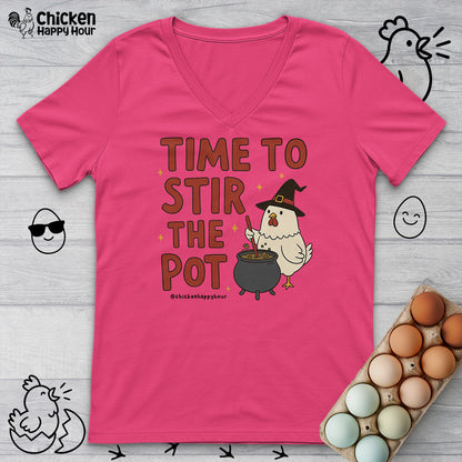 Time To Stir the Pot V-Neck Tee