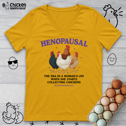 Henopausal V-Neck Tee