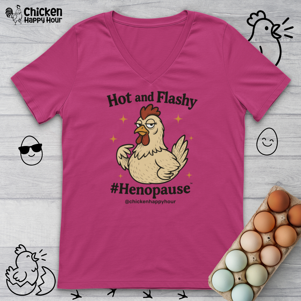 Hot and Flashy V-Neck Tee