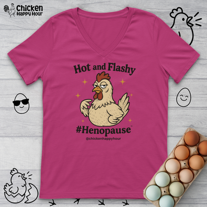 Hot and Flashy V-Neck Tee