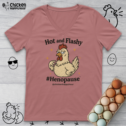 Hot and Flashy V-Neck Tee
