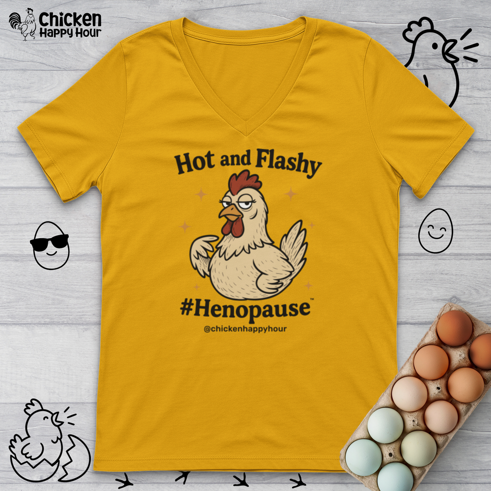Hot and Flashy V-Neck Tee