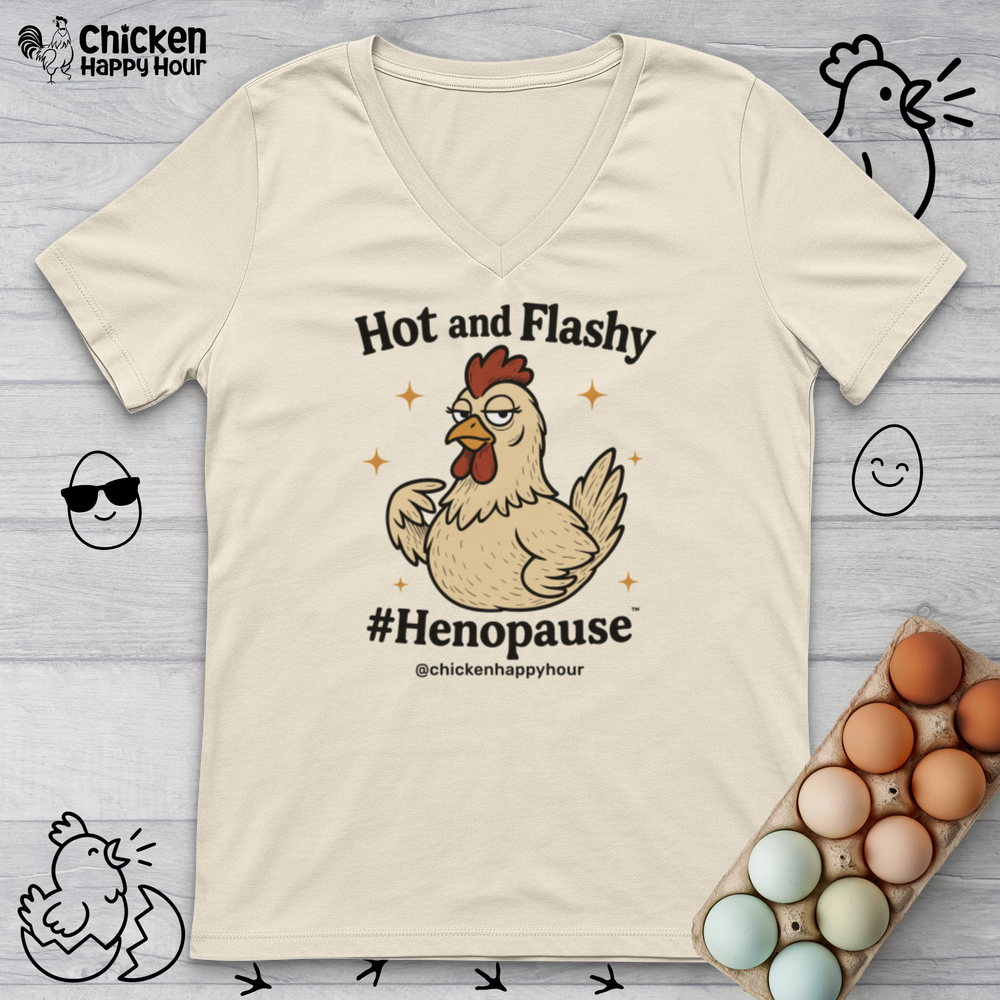 Hot and Flashy V-Neck Tee