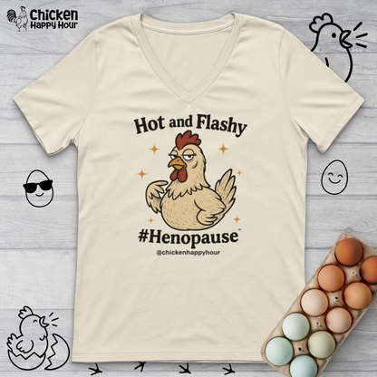 Hot and Flashy V-Neck Tee