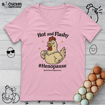 Hot and Flashy V-Neck Tee