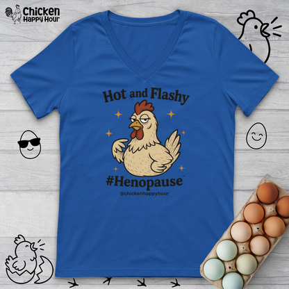 Hot and Flashy V-Neck Tee