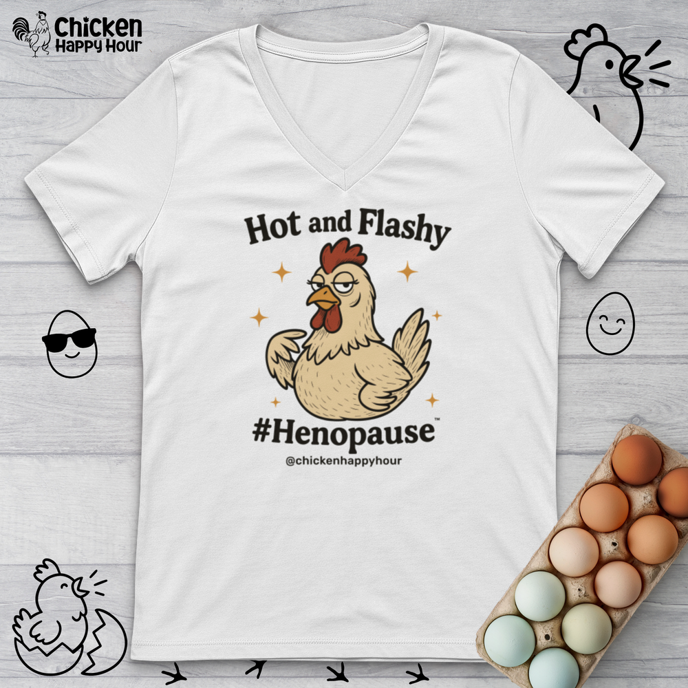 Hot and Flashy V-Neck Tee