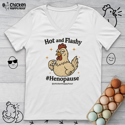 Hot and Flashy V-Neck Tee