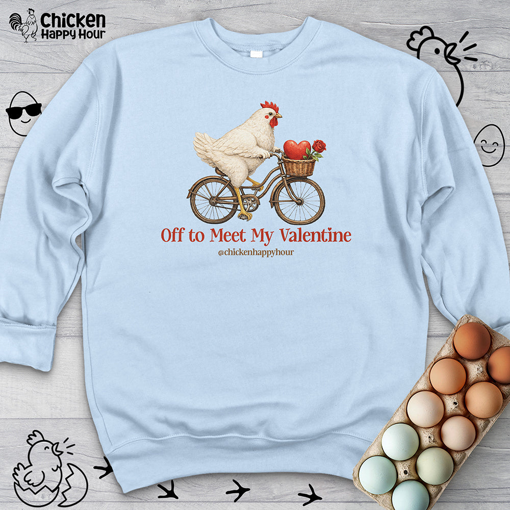 Off to Meet My Valentine Sweatshirt
