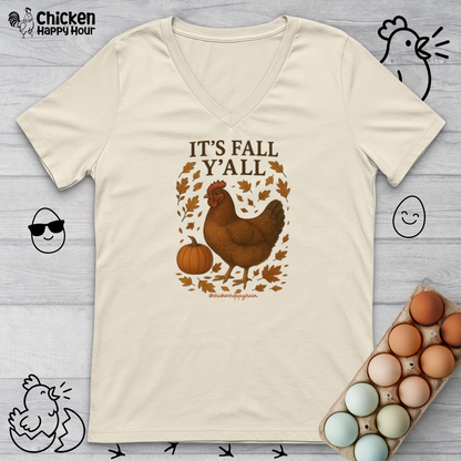 It's Fall Y'all V-Neck Tee
