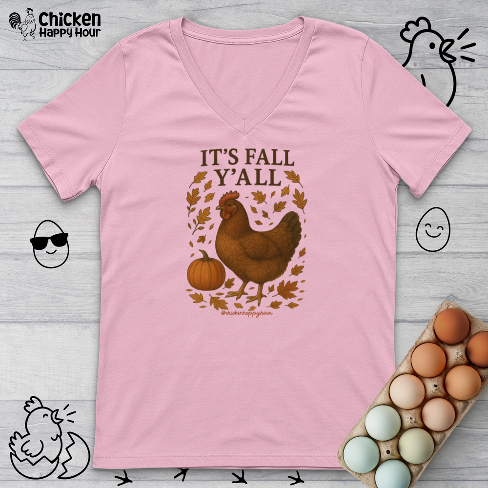 It's Fall Y'all V-Neck Tee