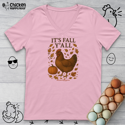 It's Fall Y'all V-Neck Tee