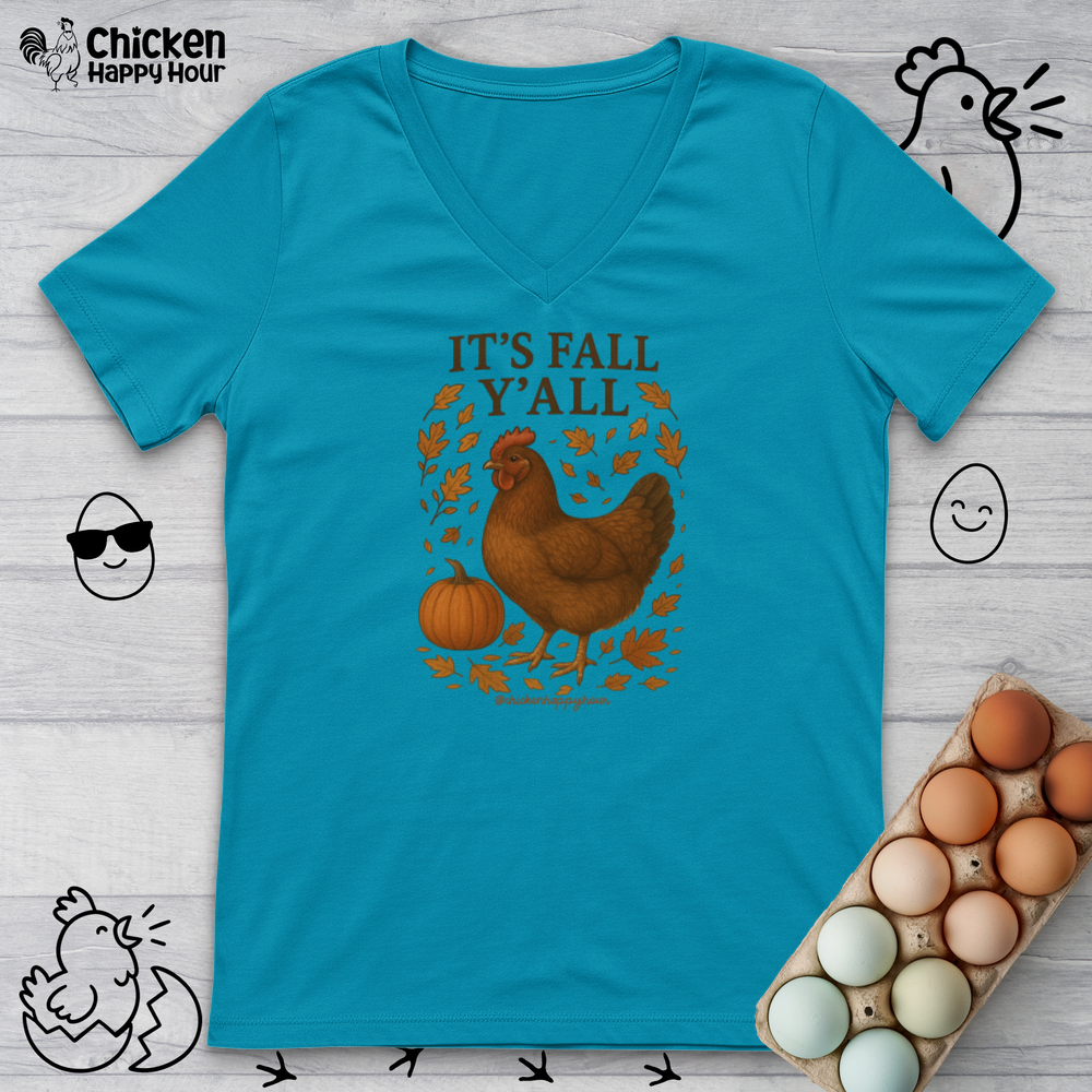 It's Fall Y'all V-Neck Tee
