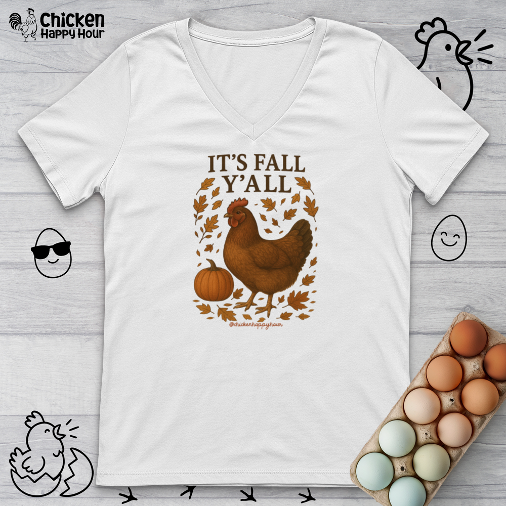 It's Fall Y'all V-Neck Tee