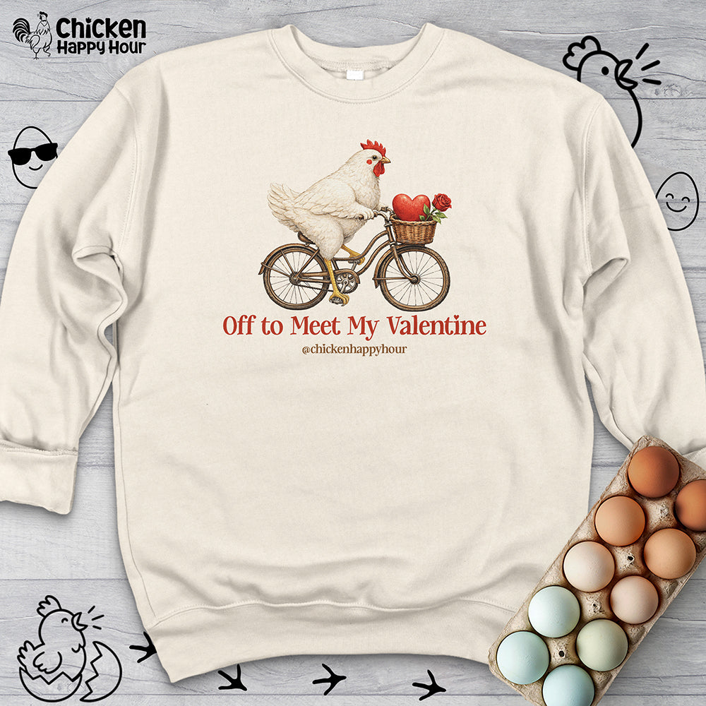 Off to Meet My Valentine Sweatshirt