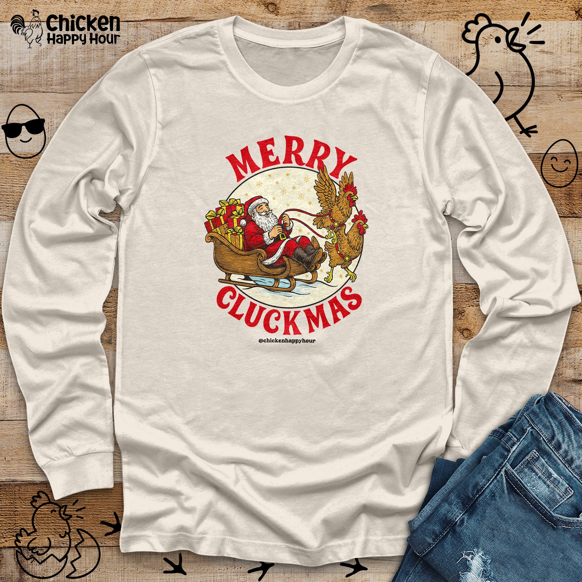 Merry Cluckmus Long Sleeve