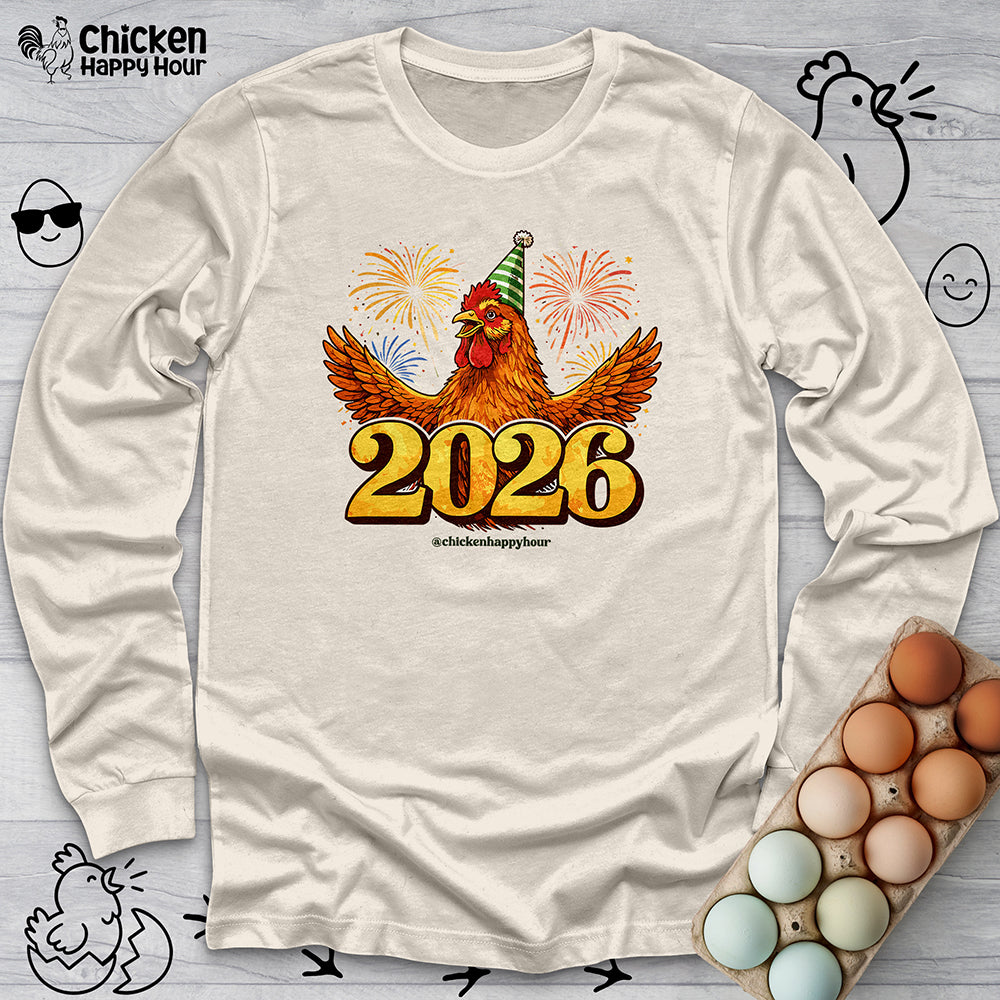 New Year Chicken 2026 Long Sleeve