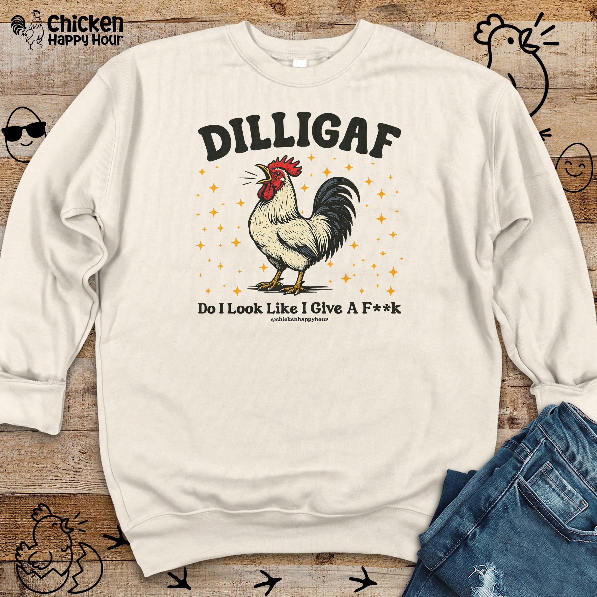 Dilligaf Do I Look Like I Give a Fk Crewneck