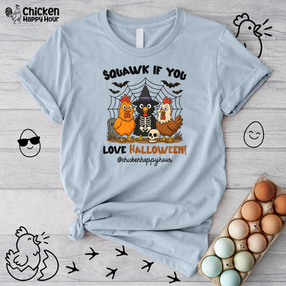 Squawk If You Love Halloween Unisex Tee