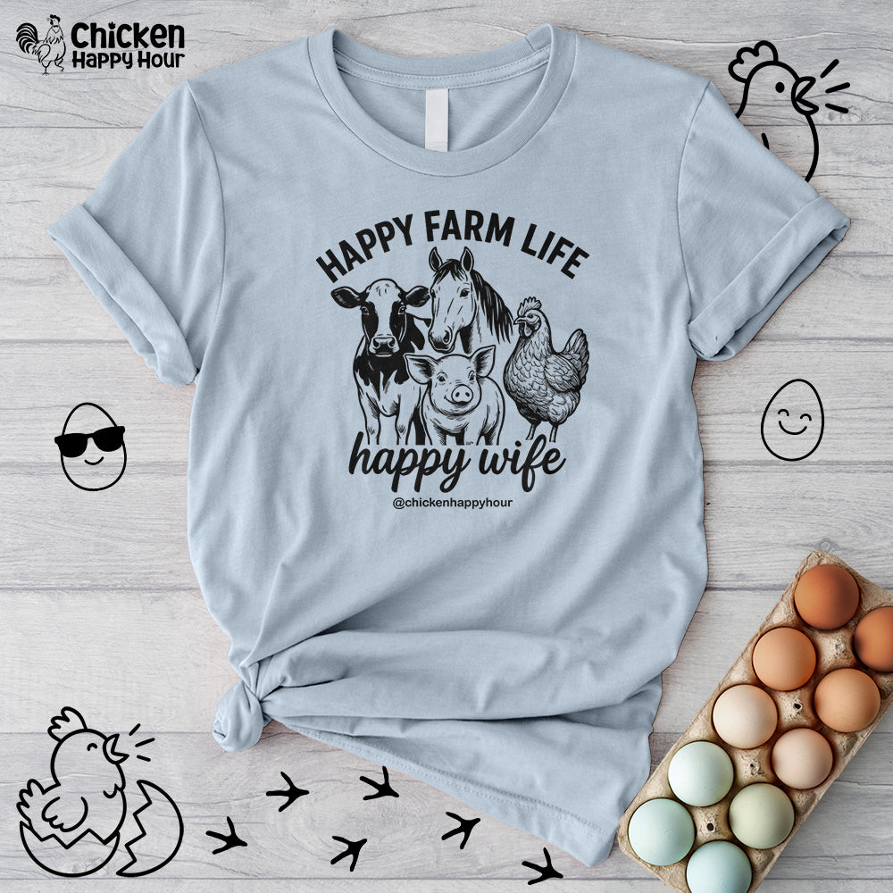 Happy Farm Life Happy Wife 01 Unisex Tee