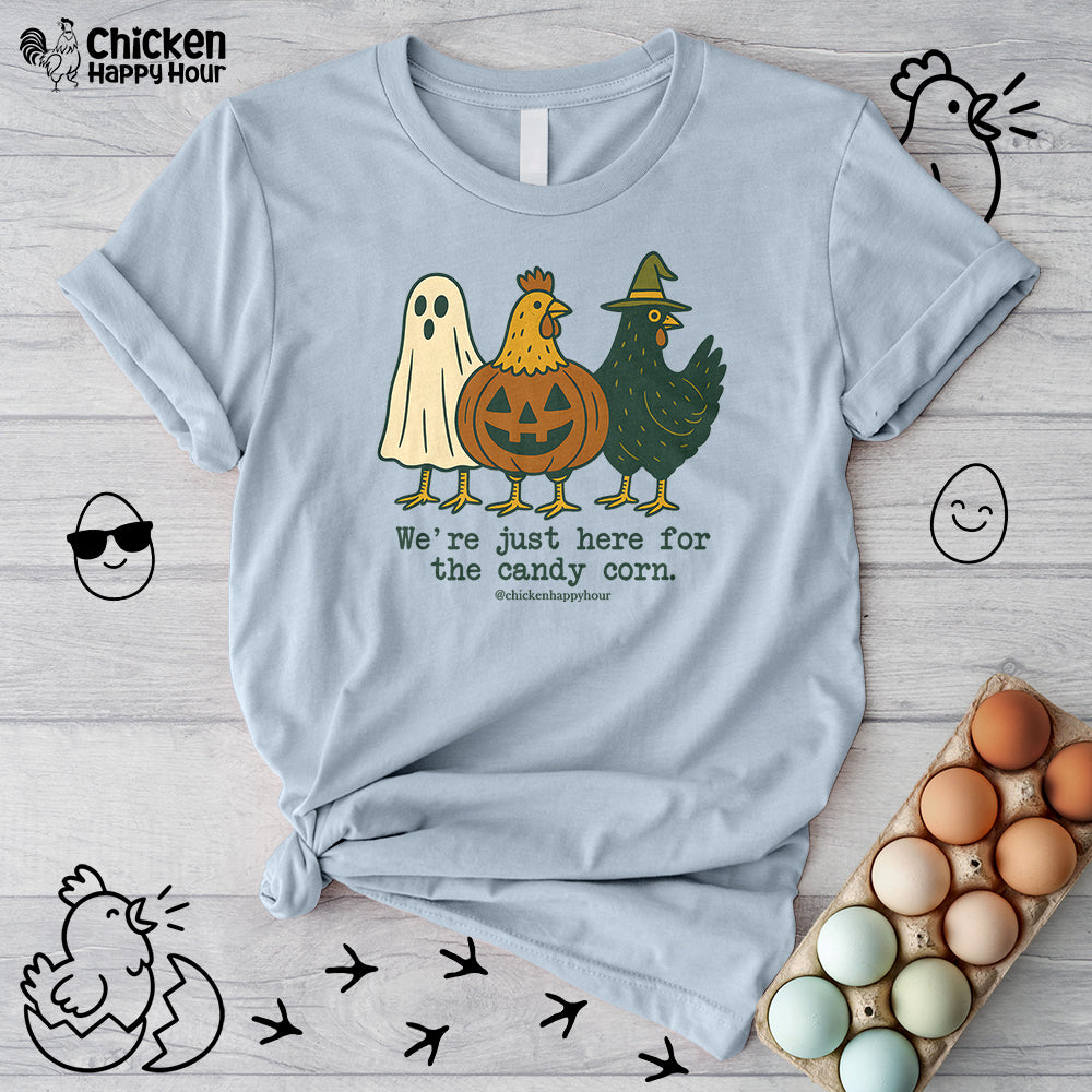 We're Just Here For the Candy Corn Unisex Tee