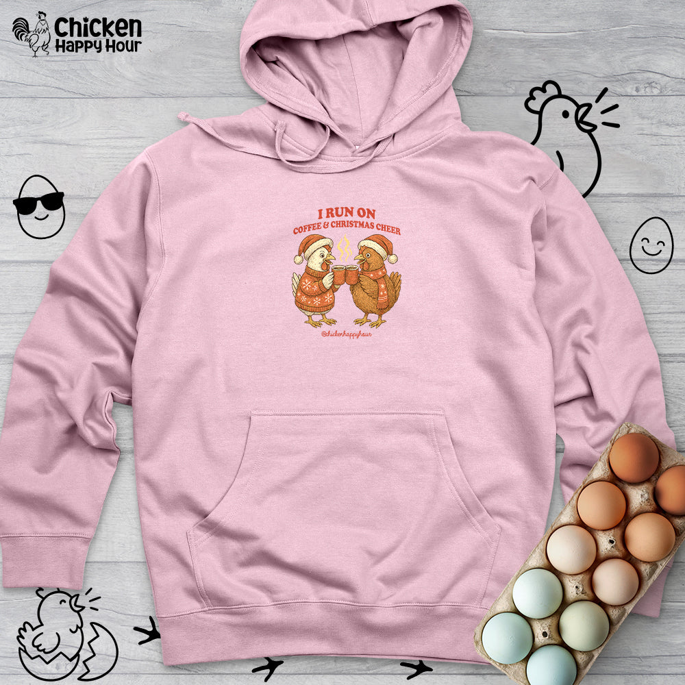 I Run on Coffee & Christmas Cheer Hooded Sweatshirt