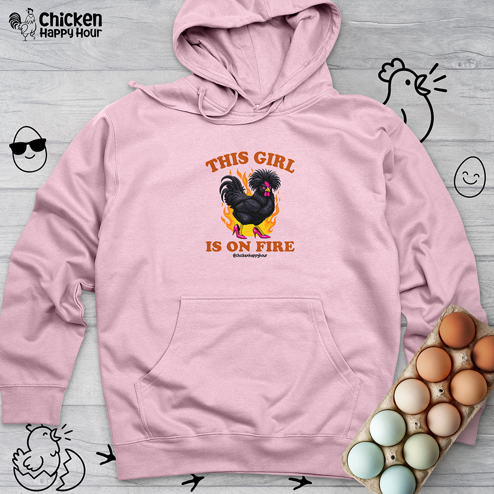 This Girl Is on Fire Hooded Sweatshirt
