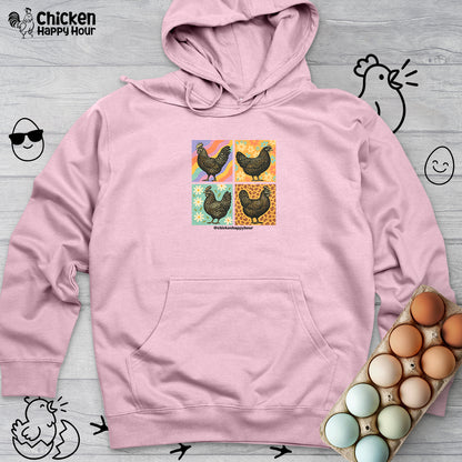 Retro Chicken Hooded Sweatshirt
