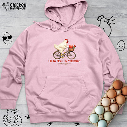 Off to Meet My Valentine Hooded Sweatshirt