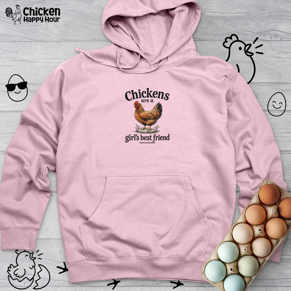 Chickens Are A Girl’s Best Friend Hooded Sweatshirt