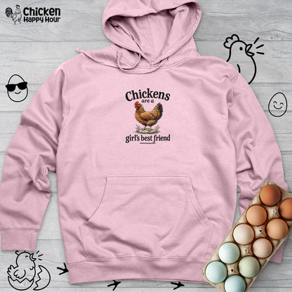 Chickens Are A Girl’s Best Friend Hooded Sweatshirt