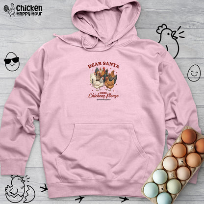 Dear Santa More Chickens Please Hooded Sweatshirt