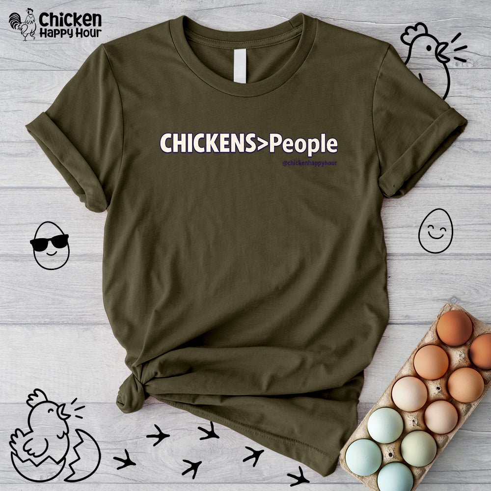 CHICKENS People Unisex Tee