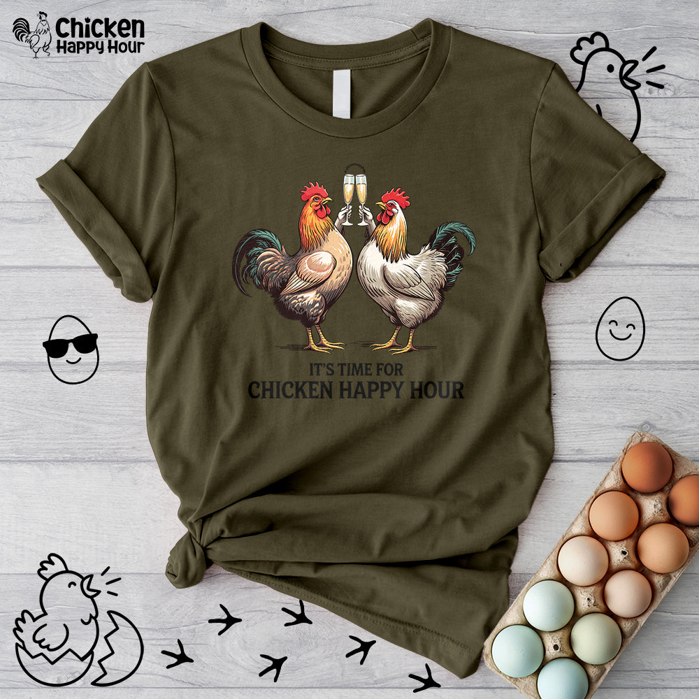 It’s Time For Chicken Happy Hour Unisex Tee
