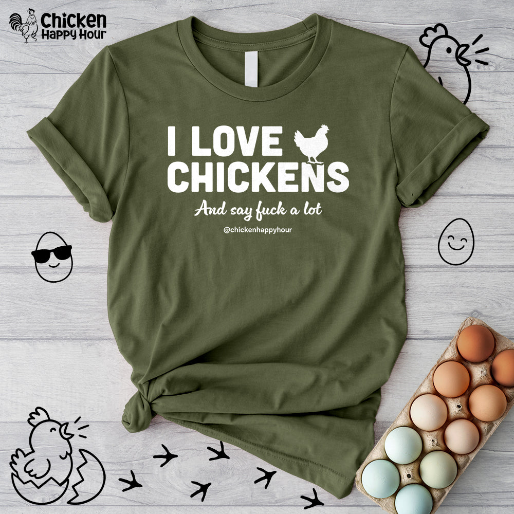 I Love Chickens Unisex Tee