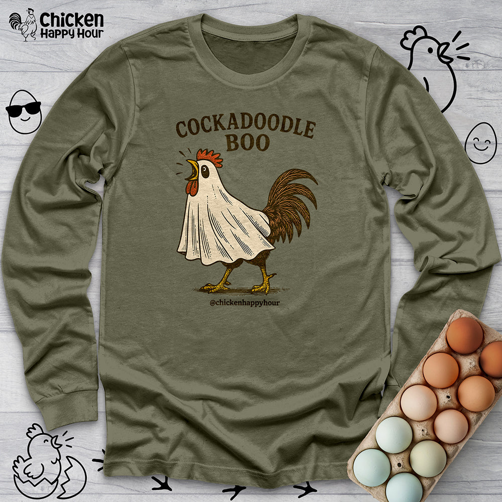 Cockadoodle BOO Long Sleeve Tee