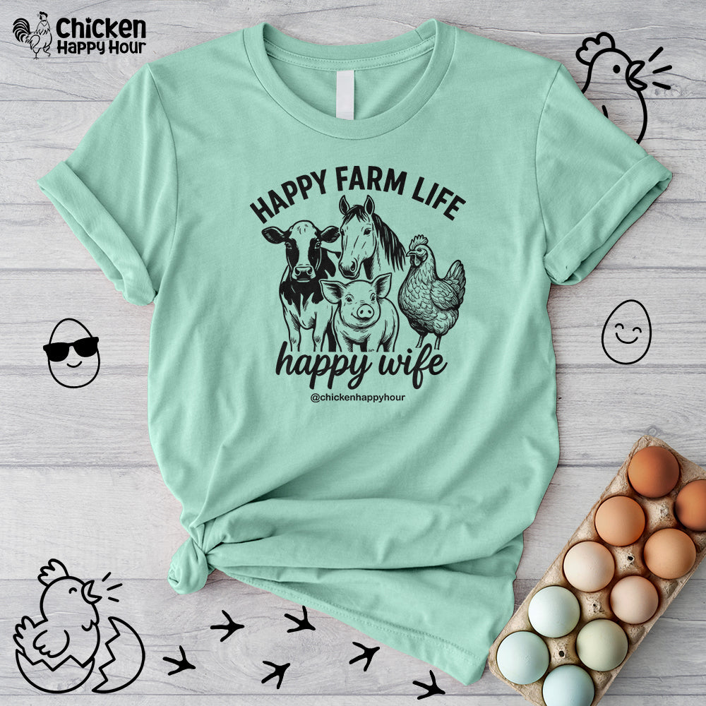Happy Farm Life Happy Wife 01 Unisex Tee