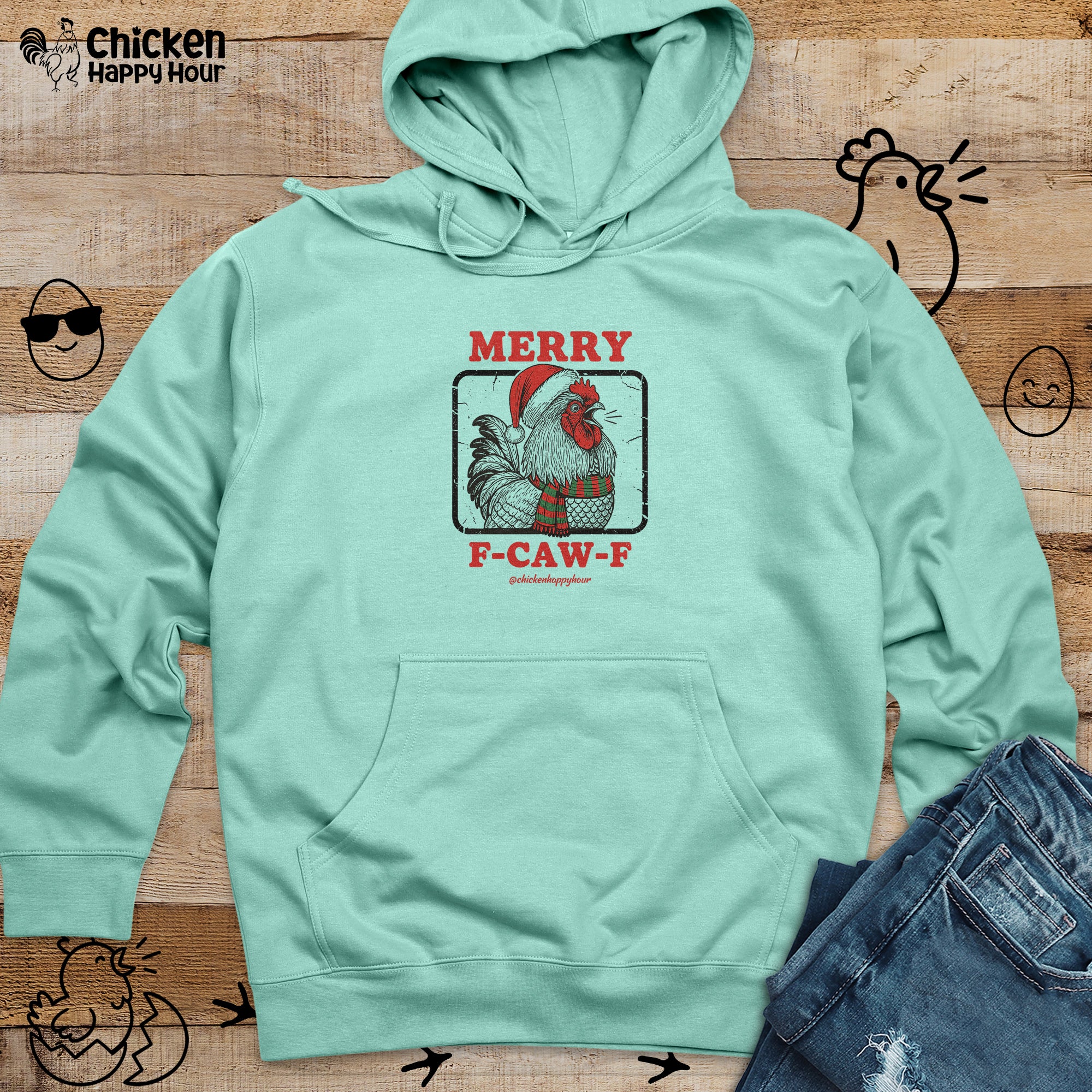 Merry F-Caw-F Hooded Sweatshirt