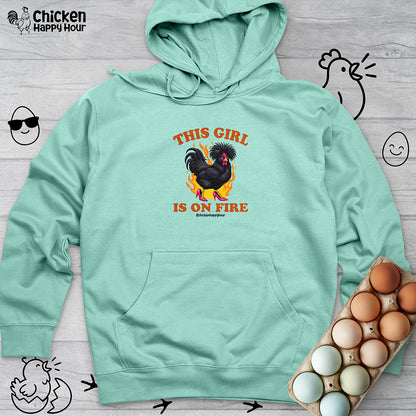 This Girl Is on Fire Hooded Sweatshirt