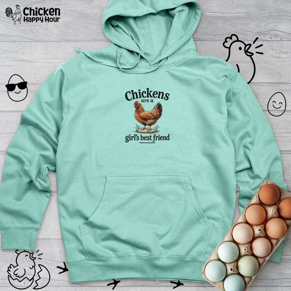 Chickens Are A Girl’s Best Friend Hooded Sweatshirt
