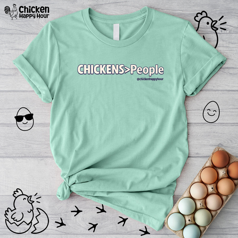 CHICKENS People Unisex Tee