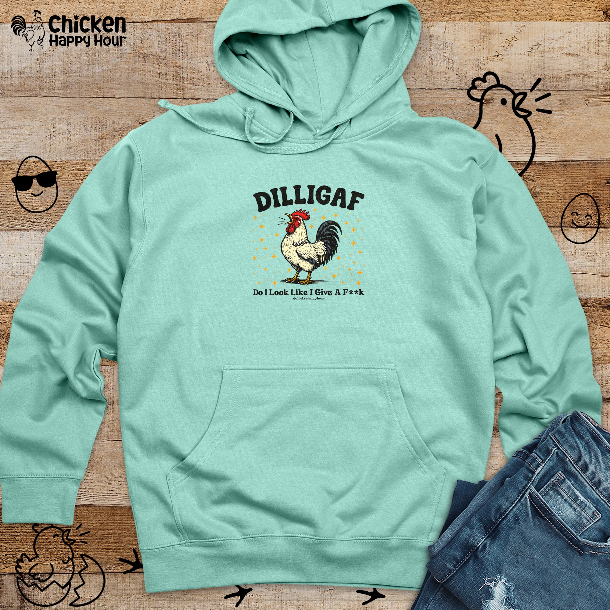 Dilligaf Do I Look Like I Give a Fk Hooded Sweatshirt
