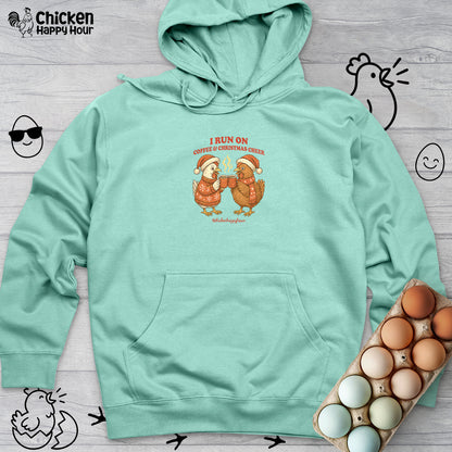I Run on Coffee & Christmas Cheer Hooded Sweatshirt