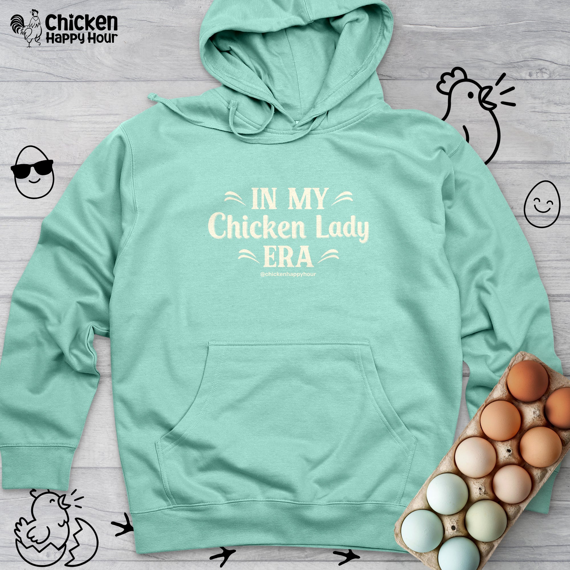 In My Chicken Lady Era Hooded Sweatshirt