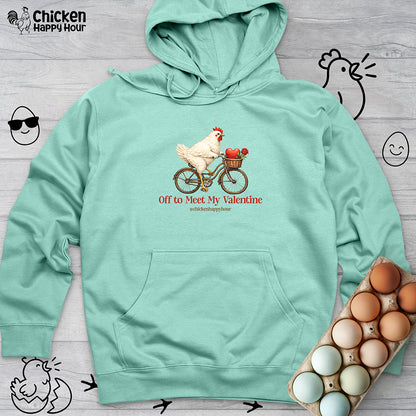 Off to Meet My Valentine Hooded Sweatshirt