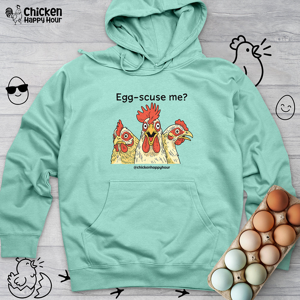 Egg-Scuse Me Hooded Sweatshirt